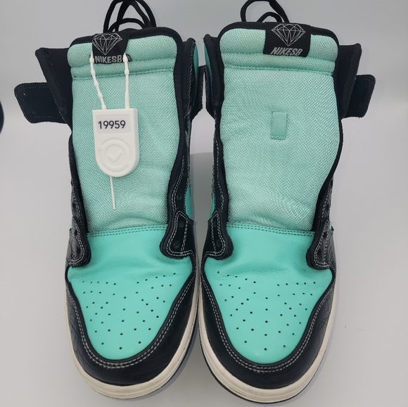 💎'Sold' Nike 2014 SB Dunk High Diamond Supply Co. "Tiffany" Men's Size 12 - Picture 2 of 16